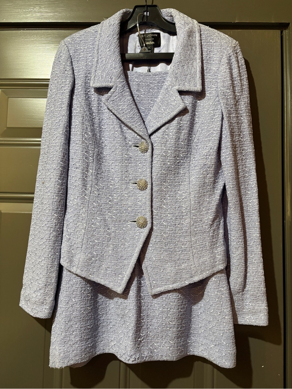 St. John Collection Lavender Tweed suit